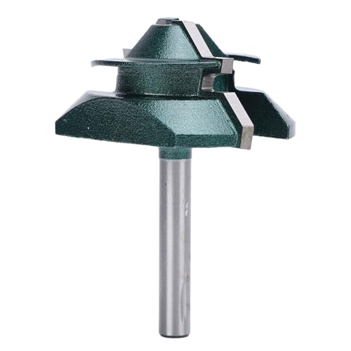 Locadenz Holzbearbeitung Router Bit, Durchmessergelenk Router Bit, 6 mm Schaft 2 Zoll Blade 45 Grad Verriegelung Gehrung Gelenkrouter Bit für Handcraft Locadenz Holzbearbeitung Router Bit, Durchmessergelenk Router Bit, 6 mm Schaft 2 Zoll Blade 45 Grad Verriegelung Gehrung Gelenkrouter Bit für Handcraft von Locadence