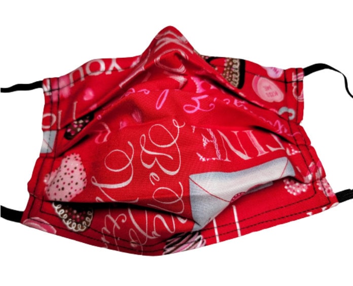 Valentinstags-Postmaske Valentinsmaske Wiederverstellbare Gesichtsmaske Mit Nasennadel Draht Und Filterfach von LochNessLocker