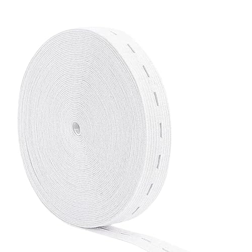 Lochgummi 25 m Rolle Schwarz oder Weis 10 bis 30 mm (10 mm, Weis) Lochgummi 25 m Rolle Schwarz oder Weis 10 bis 30 mm (10 mm, Weis) von OKAEI