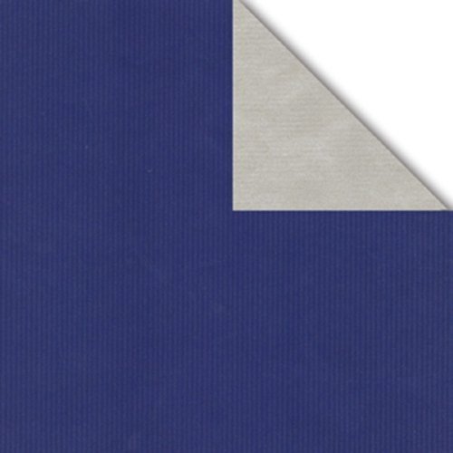 LochnerVerpackung Geschenkpapier Rolle 2-seitig Blau/Silber 50cm x 50m LochnerVerpackung Geschenkpapier Rolle 2-seitig Blau/Silber 50cm x 50m von LochnerVerpackung