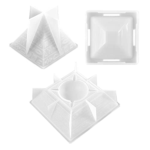 Pyramide Aschenbecher Epoxidharz Form Rauch Aufbewahrungsbox Gießen Silikonform Ornamente Herstellung Werkzeuge von Lodokdre