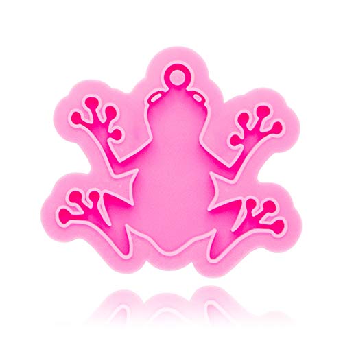 Lodoot Cartoon-Froschform, Schlüsselanhänger, Kleberform, Cartoon-Form für Frosch, Schlüsselanhänger, Harz, Anhänger, Silikonform, handgefertigt, glänzend, für Frosch für Schlüssel Lodoot Cartoon-Froschform, Schlüsselanhänger, Kleberform, Cartoon-Form für Frosch, Schlüsselanhänger, Harz, Anhänger, Silikonform, handgefertigt, glänzend, für Frosch für Schlüssel von Lodoot