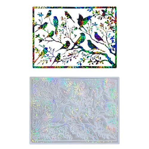 Lodoot Flexible Form für Wandornamente, Vögel und Blätter, Epoxidharz, zum Basteln, Wandbehang, Dekorationen, Herstellung von Formen aus Silikon Lodoot Flexible Form für Wandornamente, Vögel und Blätter, Epoxidharz, zum Basteln, Wandbehang, Dekorationen, Herstellung von Formen aus Silikon von Lodoot