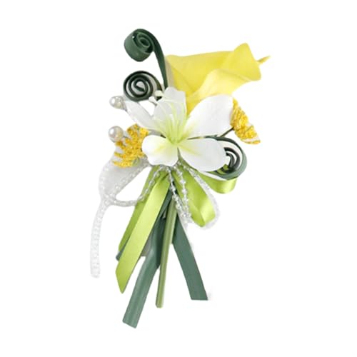 Lodoot Realistische Blüten-Boutonniere, multifunktionale Ansteckblumen, realistische Seidenbrustblume für Braut, Bräutigam, Hochzeitszubehör, elegantes Blumen-Accessoire Lodoot Realistische Blüten-Boutonniere, multifunktionale Ansteckblumen, realistische Seidenbrustblume für Braut, Bräutigam, Hochzeitszubehör, elegantes Blumen-Accessoire von Lodoot