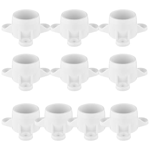 PVC-Rohr-Endkappen, einfache Installation, Tischbeine, Möbelbeine, schlagfest, Set für Innenbereich, PVC-Rohr-Endkappen, 10 Stück von Lodoot