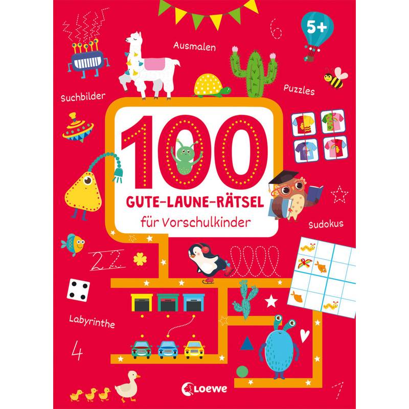 100 Gute-Laune-Rätsel Bis Zum Schulanfang, Kartoniert (TB) von Loewe