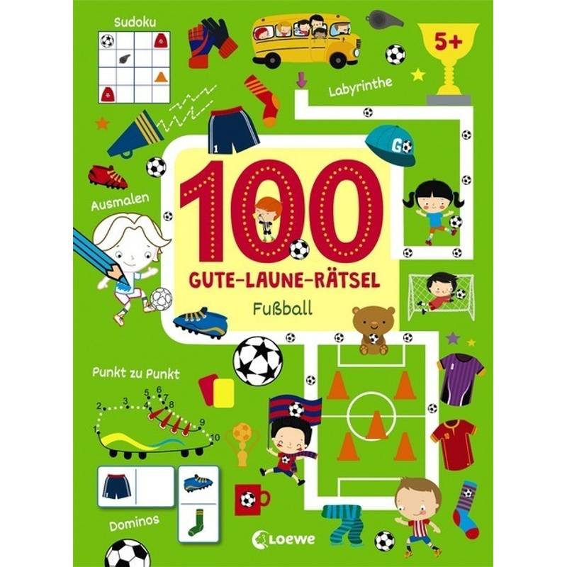 100 Gute-Laune-Rätsel - Fußball, Kartoniert (TB) von Loewe