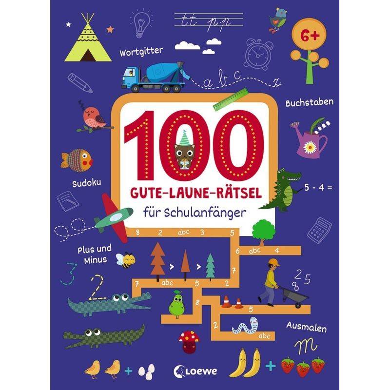 100 Gute-Laune-Rätsel Für Schulanfänger, Kartoniert (TB) von Loewe Verlag