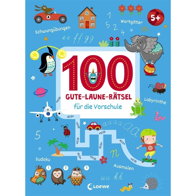 100 Gute-Laune-Rätsel Für Die Vorschule, Kartoniert (TB) von Loewe