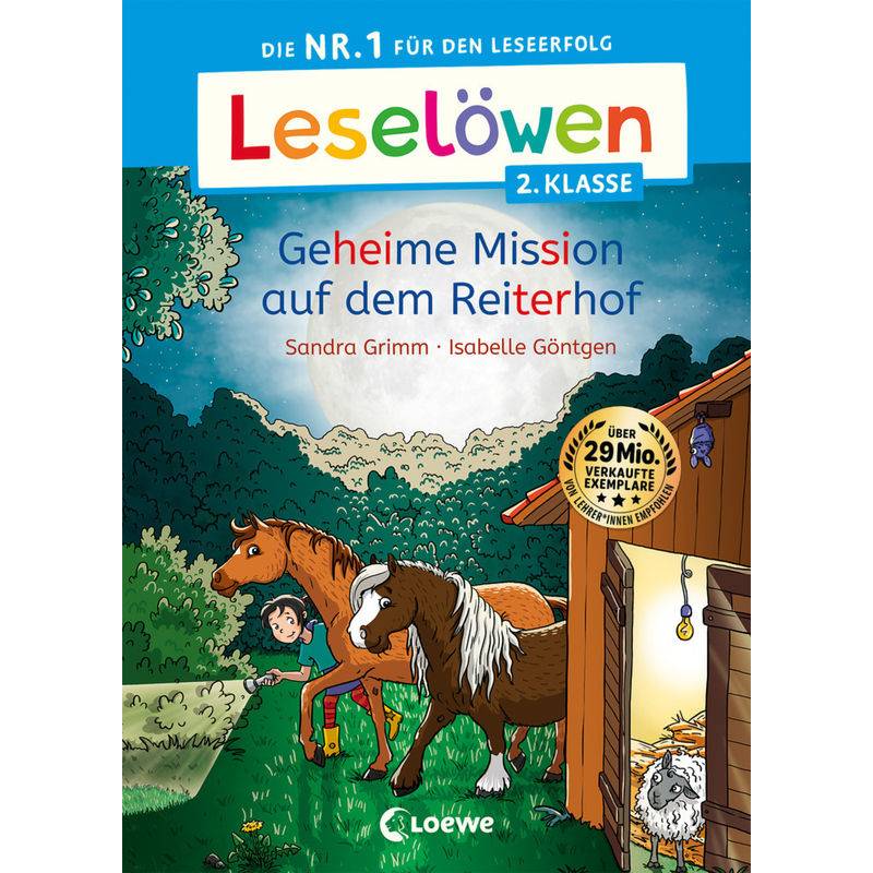 Leselöwen 2. Klasse - Geheime Mission Auf Dem Reiterhof - Sandra Grimm, Gebunden von Loewe Verlag