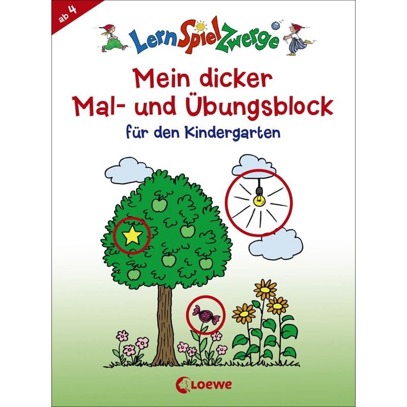 Mein Dicker Mal- Und Übungsblock Für Den Kindergarten, Kartoniert (TB) von Loewe Verlag