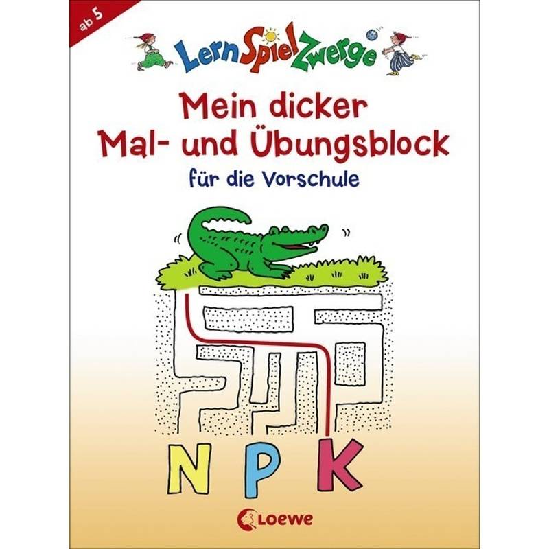 Mein Dicker Mal- Und Übungsblock Für Die Vorschule, Kartoniert (TB) von Loewe Verlag