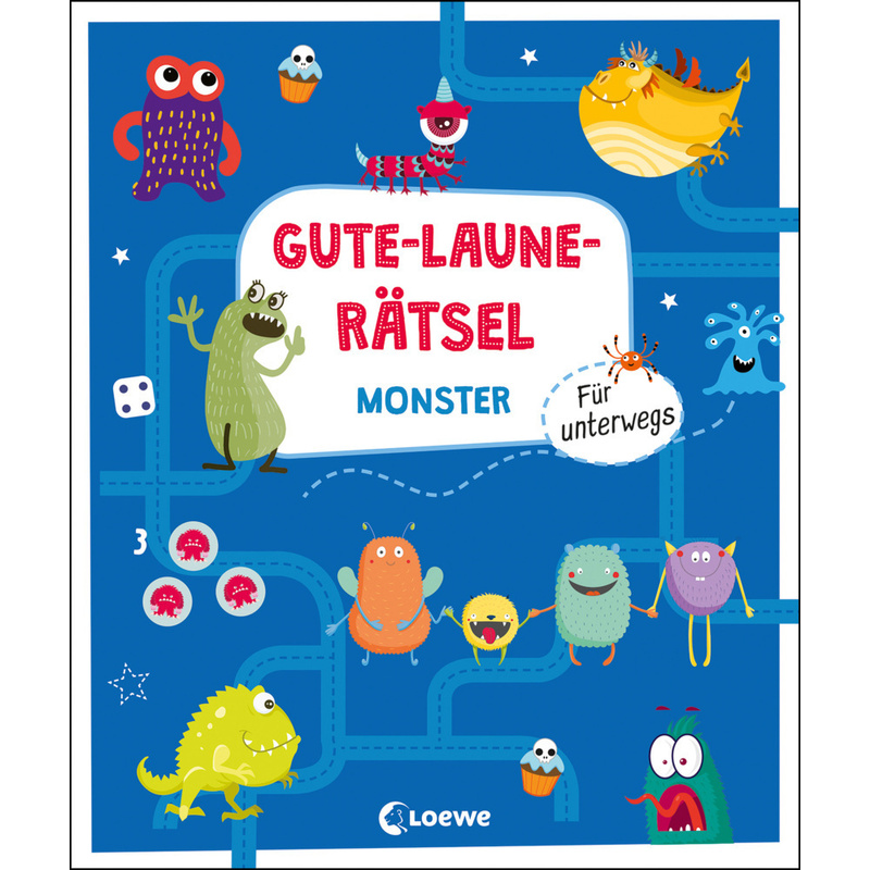 Gute-Laune-Rätsel Für Unterwegs - Monster, Kartoniert (TB) von Loewe Verlag
