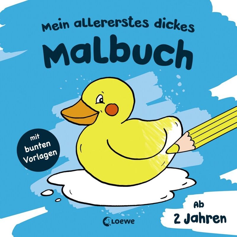 Mein Allererstes Dickes Malbuch (Badeente), Kartoniert (TB) von Loewe