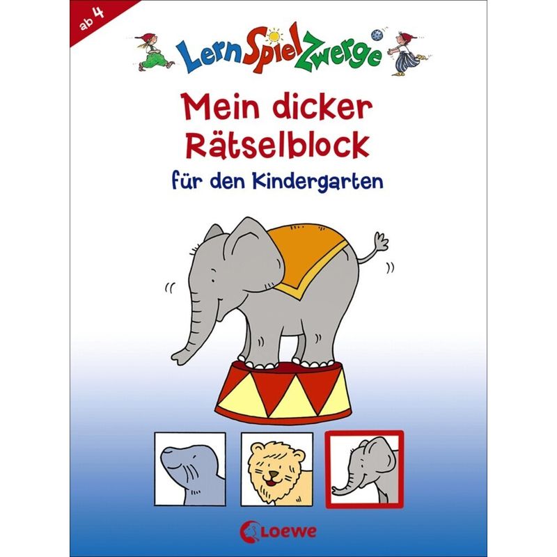 Mein Dicker Rätselblock Für Den Kindergarten, Kartoniert (TB) von Loewe