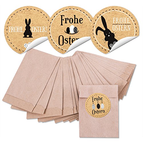 Logbuch-Verlag 24 mini Ostern Verpackung kleine Geschenktüten Papiertüten Ostergeschenk 6,3 x 9,3 cm Logbuch-Verlag 24 mini Ostern Verpackung kleine Geschenktüten Papiertüten Ostergeschenk 6,3 x 9,3 cm von Logbuch-Verlag