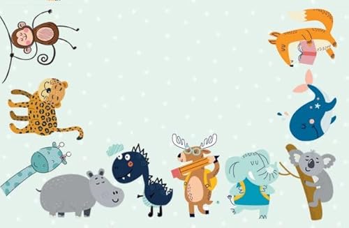 25 Stück Tischkarte Tiere Schule Kinder 8,5x5,5 cm beschriftbar Klappkarte Einschulung Schulanfang zum Basteln & Dekorieren – Logbuch-Verlag von Logbuch-Verlag