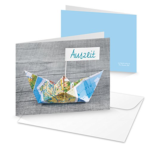 Klappkarten mit Segelboot, 3er Set: Maritime Grußkarten Meer, Einladungskarten Boot, Reisegutschein Segelschiff, Dankeskarte Maritim mit Umschlag, Karte Urlaub, Auszeit & Wellness, 14,8 x 10,5 cm Klappkarten mit Segelboot, 3er Set: Maritime Grußkarten Meer, Einladungskarten Boot, Reisegutschein Segelschiff, Dankeskarte Maritim mit Umschlag, Karte Urlaub, Auszeit & Wellness, 14,8 x 10,5 cm von Logbuch-Verlag