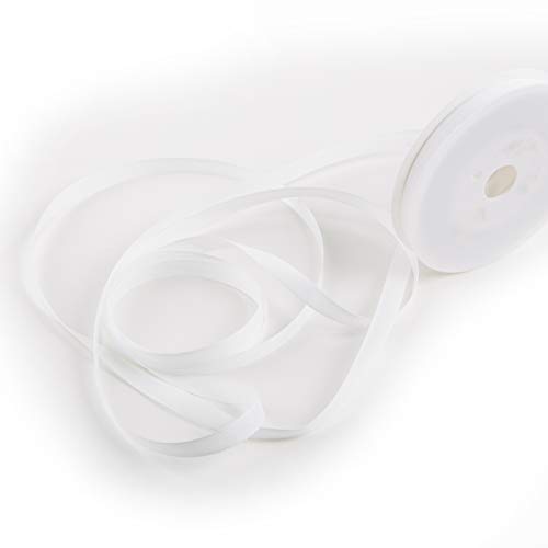 Logbuch-Verlag 1 Rolle weißes Band Dekoband zum Nähen Basteln 25 Meter x 1 cm - Geschenkband Schleifenband Bastelband für Verpackung Deko Hochzeit Taufe Logbuch-Verlag 1 Rolle weißes Band Dekoband zum Nähen Basteln 25 Meter x 1 cm - Geschenkband Schleifenband Bastelband für Verpackung Deko Hochzeit Taufe von Logbuch-Verlag