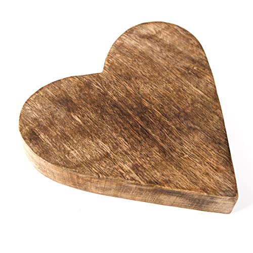 Logbuch-Verlag 1 großes Herz aus Holz 20 cm Holzherz massiv Dekofigur Geschenk Hochzeit Valentinstag Muttertag Logbuch-Verlag 1 großes Herz aus Holz 20 cm Holzherz massiv Dekofigur Geschenk Hochzeit Valentinstag Muttertag von Logbuch-Verlag
