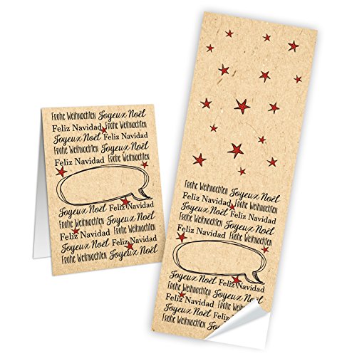 Logbuch-Verlag 100 Aufkleber Frohe Weihnachten Weihnachtsaufkleber 5 x 14,8 cm rot beige natur Etiketten Geschenkaufkleber f. Papiertüten Verpackung Logbuch-Verlag 100 Aufkleber Frohe Weihnachten Weihnachtsaufkleber 5 x 14,8 cm rot beige natur Etiketten Geschenkaufkleber f. Papiertüten Verpackung von Logbuch-Verlag