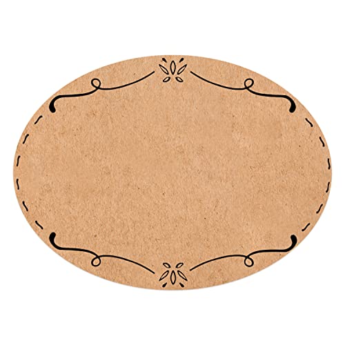 Logbuch-Verlag 200 ovale Aufkleber Namensaufkleber zum Beschriften auf Rolle 6 x 4,5 cm naturfarben Kraftpapier schwarz vintage Logbuch-Verlag 200 ovale Aufkleber Namensaufkleber zum Beschriften auf Rolle 6 x 4,5 cm naturfarben Kraftpapier schwarz vintage von Logbuch-Verlag