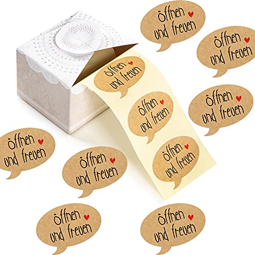 Logbuch-Verlag 200 Geschenketiketten öffnen & freuen Geburtstag Weihnachten Geschenkaufkleber Etiketten auf Rolle für Geschenke 5 x 3,5 cm Logbuch-Verlag 200 Geschenketiketten öffnen & freuen Geburtstag Weihnachten Geschenkaufkleber Etiketten auf Rolle für Geschenke 5 x 3,5 cm von Logbuch-Verlag