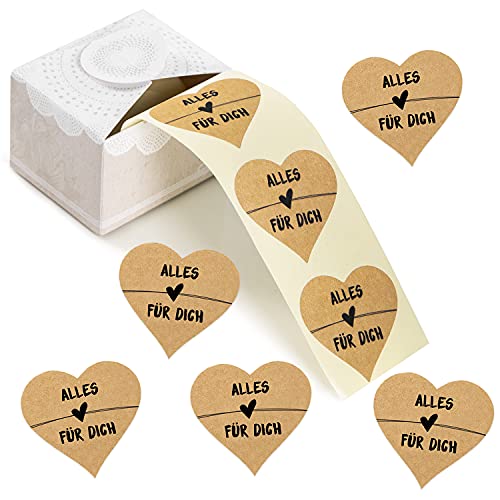 Logbuch-Verlag 200 Herzen Aufkleber auf Rolle Spruch Alles Liebe für Dich Geburtstag Etiketten Kraftpapier schwarz 5 cm Logbuch-Verlag 200 Herzen Aufkleber auf Rolle Spruch Alles Liebe für Dich Geburtstag Etiketten Kraftpapier schwarz 5 cm von Logbuch-Verlag
