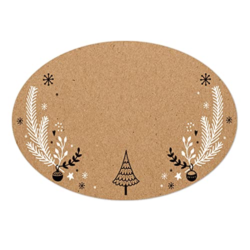 Logbuch-Verlag 200 beschreibbare Weihnachten Aufkleber auf Rolle - Weihnachtsaufkleber zum Beschriften vintage Kraftpapier Namensaufkleber 6 x 4,5 cm Logbuch-Verlag 200 beschreibbare Weihnachten Aufkleber auf Rolle - Weihnachtsaufkleber zum Beschriften vintage Kraftpapier Namensaufkleber 6 x 4,5 cm von Logbuch-Verlag
