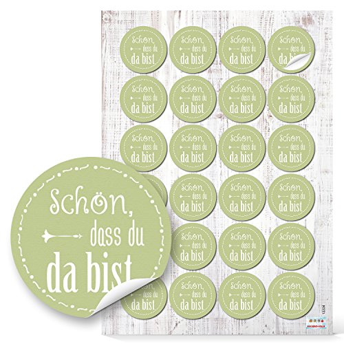 Logbuch-Verlag 24 SCHÖN DASS DU DA BIST Aufkleber RUND hellgrün GRÜN weiß lindgrün maigrün Etikett selbstklebend Sticker Verpackung Gastgeschenk give-away Gäste Deko 4 cm Logbuch-Verlag 24 SCHÖN DASS DU DA BIST Aufkleber RUND hellgrün GRÜN weiß lindgrün maigrün Etikett selbstklebend Sticker Verpackung Gastgeschenk give-away Gäste Deko 4 cm von Logbuch-Verlag