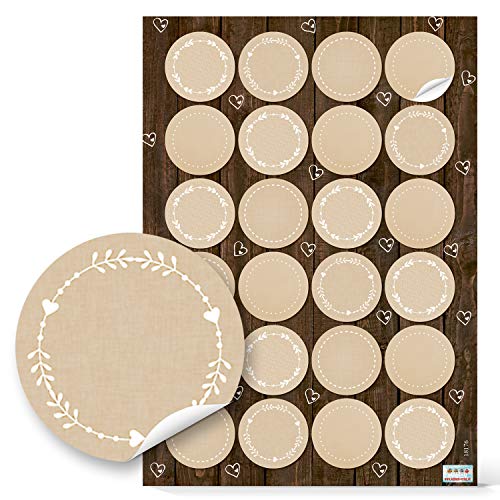 Logbuch-Verlag 24 runde einfarbige Aufkleber zum Beschriften beige weiß Namensaufkleber Gläser Gewürze 4 cm leere Etiketten Logbuch-Verlag 24 runde einfarbige Aufkleber zum Beschriften beige weiß Namensaufkleber Gläser Gewürze 4 cm leere Etiketten von Logbuch-Verlag