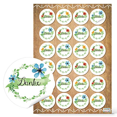 Logbuch-Verlag 24 kleine DANKE Aufkleber rund 4 cm grün blau weiß Dankeschön Geschenk Kunden Gäste Verpackung Blumen Dankeaufkleber Logbuch-Verlag 24 kleine DANKE Aufkleber rund 4 cm grün blau weiß Dankeschön Geschenk Kunden Gäste Verpackung Blumen Dankeaufkleber von Logbuch-Verlag