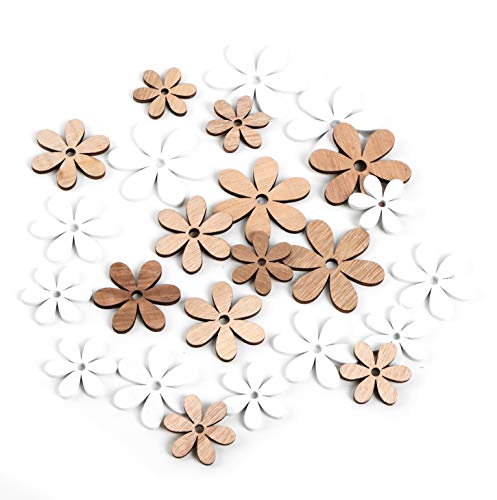 Logbuch-Verlag 24 kleine Holz Blumen Streuteile Ostern Deko Tischdekoration Kommunion Feste Hochzeit 3-4 cm Logbuch-Verlag 24 kleine Holz Blumen Streuteile Ostern Deko Tischdekoration Kommunion Feste Hochzeit 3-4 cm von Logbuch-Verlag