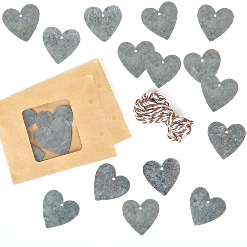 Logbuch-Verlag 24 silberfarbene Herzanhänger Blech Metall Herzen 3,5 cm mit Öse zum Aufhängen Hochzeit Tischdeko Silber Logbuch-Verlag 24 silberfarbene Herzanhänger Blech Metall Herzen 3,5 cm mit Öse zum Aufhängen Hochzeit Tischdeko Silber von Logbuch-Verlag