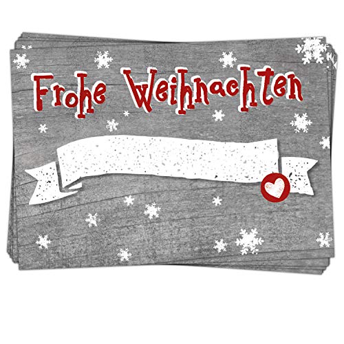 Logbuch-Verlag 25 Aufkleber Etiketten Frohe Weihnachten Geschenkaufkleber für Namen 7 x 5 cm selbstklebend Geschenke Verpackung weihnachtlich von Logbuch-Verlag