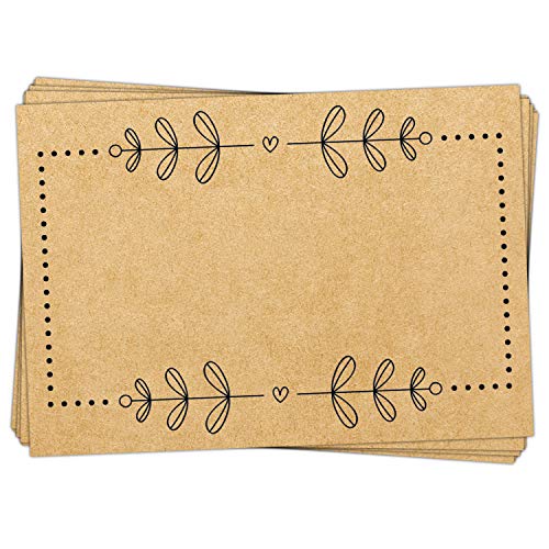 Logbuch-Verlag 25 Aufkleber in Kraftpapier-Optik zum Beschriften braun schwarz 7,4 x 5,2 cm - Haushaltsetiketten Gewürzaufkleber Blankoaufkleber Logbuch-Verlag 25 Aufkleber in Kraftpapier-Optik zum Beschriften braun schwarz 7,4 x 5,2 cm - Haushaltsetiketten Gewürzaufkleber Blankoaufkleber von Logbuch-Verlag