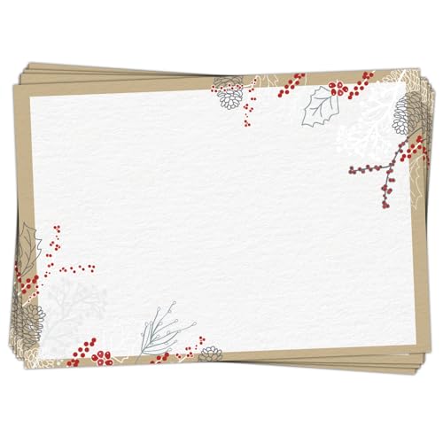 Logbuch-Verlag 25 Namensetiketten Geschenkaufkleber für Namen weiß rot beige Namensschilder 7 x 4 x 5,2 cm rechteckig von Logbuch-Verlag