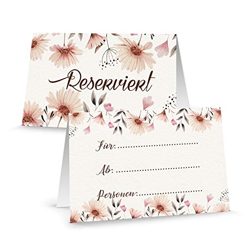 Logbuch-Verlag 25 Reserviert Schilder Blumen rosa beige floral - Tischreservierung Restaurant Hotel Tischkarte Gastronomie Logbuch-Verlag 25 Reserviert Schilder Blumen rosa beige floral - Tischreservierung Restaurant Hotel Tischkarte Gastronomie von Logbuch-Verlag