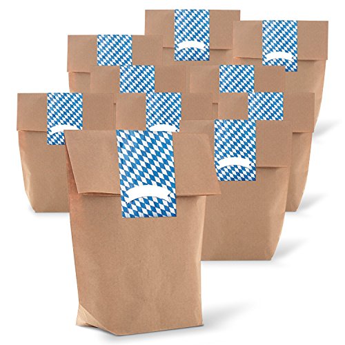 Logbuch-Verlag 25 kleine Papiertüten Bayern Deko Tischkarte Namensschild Gastgeschenk Hochzeit give-away Tüte Papierbeutel braun zum Befüllen Logbuch-Verlag 25 kleine Papiertüten Bayern Deko Tischkarte Namensschild Gastgeschenk Hochzeit give-away Tüte Papierbeutel braun zum Befüllen von Logbuch-Verlag