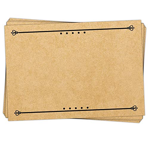 Logbuch-Verlag 25 neutrale Etiketten braun schwarz zum Beschriften 7,4 x 5,2 cm - Haushaltsaufkleber aus Papier - Universal-Aufkleber selbstklebend von Logbuch-Verlag