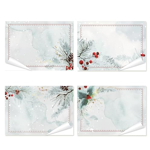 Logbuch-Verlag 4 x 25 Weihnachtsetiketten beschreibbare 100 Aufkleber Weihnachten für Namen weihnachtlich Namensaufkleber 7 x 5 cm Logbuch-Verlag 4 x 25 Weihnachtsetiketten beschreibbare 100 Aufkleber Weihnachten für Namen weihnachtlich Namensaufkleber 7 x 5 cm von Logbuch-Verlag