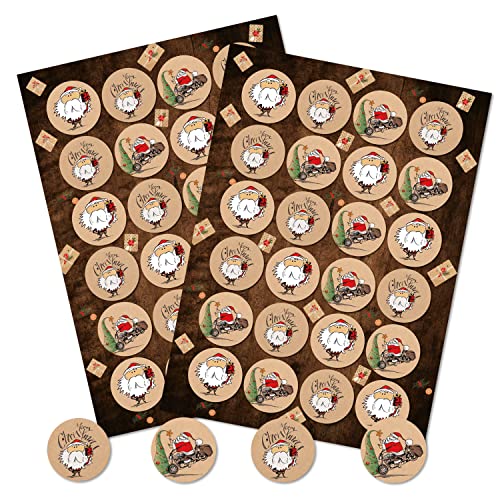 Logbuch-Verlag 48 Nikolaus Weihnachtsmann Sticker Aufkleber Weihnachten Merry Christmas modern lustig Ø 4 cm für Geschenke Logbuch-Verlag 48 Nikolaus Weihnachtsmann Sticker Aufkleber Weihnachten Merry Christmas modern lustig Ø 4 cm für Geschenke von Logbuch-Verlag