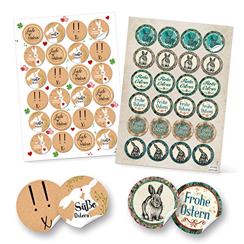 Logbuch-Verlag 48 Ostern Aufkleber Ø 4 cm rund Ostersticker Osterhase Etiketten selbstklebend für Ostergeschenke Logbuch-Verlag 48 Ostern Aufkleber Ø 4 cm rund Ostersticker Osterhase Etiketten selbstklebend für Ostergeschenke von Logbuch-Verlag