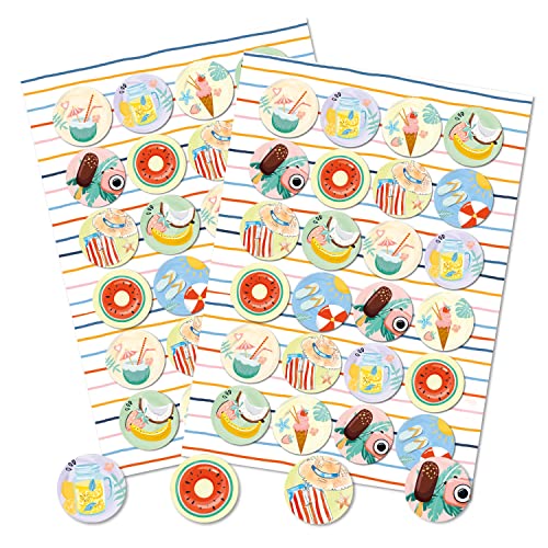 Logbuch-Verlag 48 Sommer Aufkleber Sticker Kinder Reisen Sommer maritim rund 4 cm Strand Urlaub Geburtstag Logbuch-Verlag 48 Sommer Aufkleber Sticker Kinder Reisen Sommer maritim rund 4 cm Strand Urlaub Geburtstag von Logbuch-Verlag