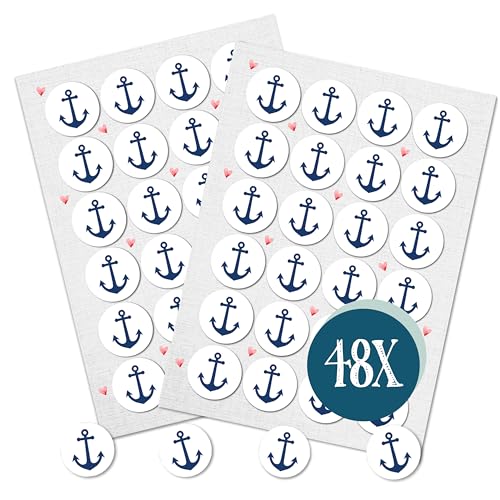 Logbuch-Verlag 48 runde Anker Aufkleber blau weiß maritim Sticker Etiketten Geschenkaufkleber Gastgeschenk give-away Deko Fest Verpackung Mitgebsel Logbuch-Verlag 48 runde Anker Aufkleber blau weiß maritim Sticker Etiketten Geschenkaufkleber Gastgeschenk give-away Deko Fest Verpackung Mitgebsel von Logbuch-Verlag