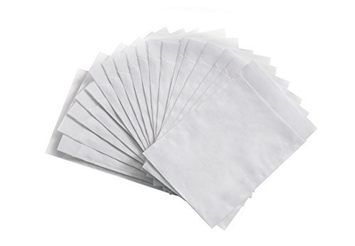 Logbuch-Verlag 50 kleine weiße Papiertüten Papier Flachbeutel 10,5 x 15 cm Geschenktüte nTischkarte Verpackung Gastgeschenk give-away von Logbuch-Verlag
