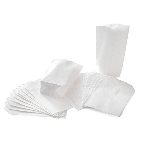 Logbuch-Verlag 50 kleine weiße Papiertüten mit Boden Kreuzbodenbeutel Papierbeutel zum Befüllen 14 x 22 x 5,6 cm Logbuch-Verlag 50 kleine weiße Papiertüten mit Boden Kreuzbodenbeutel Papierbeutel zum Befüllen 14 x 22 x 5,6 cm von Logbuch-Verlag