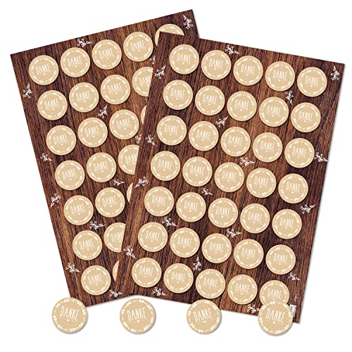 Logbuch-Verlag 70 runde Danke Etiketten Sticker selbstklebend 3,2 cm Kunden Mitarbeiter Geschenke verpacken Dankesgeschenke Aufkleber beige Logbuch-Verlag 70 runde Danke Etiketten Sticker selbstklebend 3,2 cm Kunden Mitarbeiter Geschenke verpacken Dankesgeschenke Aufkleber beige von Logbuch-Verlag