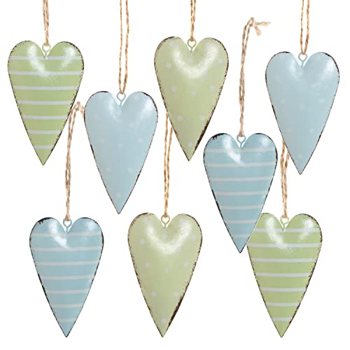 Logbuch-Verlag 8 Metall Herzen Frühling Anhänger Herzanhänger blau grün türkis Geschenkanhänger Hochzeit Geburtstag 7 cm Logbuch-Verlag 8 Metall Herzen Frühling Anhänger Herzanhänger blau grün türkis Geschenkanhänger Hochzeit Geburtstag 7 cm von Logbuch-Verlag