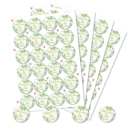 Logbuch-Verlag 96 Aufkleber SCHÖN DASS DU DA BIST 4 cm Geschenkaufkleber Etiketten Sticker Gäste Geburtstag Gastgeschenk Hochzeit Logbuch-Verlag 96 Aufkleber SCHÖN DASS DU DA BIST 4 cm Geschenkaufkleber Etiketten Sticker Gäste Geburtstag Gastgeschenk Hochzeit von Logbuch-Verlag